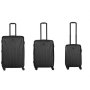 WENGER ORYSON HARDSIDE CASES 3pc Set S-M-L Black