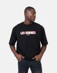 Over Rubber Print Black T-Shirt - XXXL Black