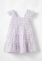 Cotton On Annie Woven Ruffle Sleeve Tiered Dress - Vintage Lilac/gingham