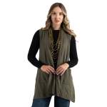 Collared Gilet - Olive Free