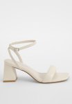 Padded Strappy Two Part Heels - Off White