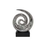 Silver Vortex Sculpture