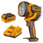 Ingco - Cordless Work Lamp With 4.0AH Battery And Charger