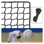 Baseball Net Backstop Net Baseball Netting Batting Cage Net - Heavy Duty Nylon Net With 33FT Rope Multiple Sizes For Backyard Ga