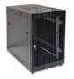 Rct 4U Cp Black Wall Mount Cabinet 2X Uprights 2X Glands + Screws 450MM Perforated Door