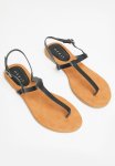 Edit Nadia Leather Thong - Black