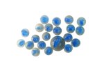 Hi-cateye Blue Glass Marbles 20+1 Set.