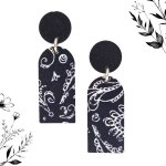 Black And White Dangle Earrings - Factory Plaza