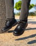 Youth Bronx Leather Pluto Casual Black Lace Up