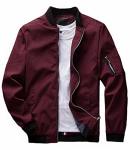 Banana Bucket Men's Jacket Slim Fit Lightweight Softshell Flight Bomber Jacket Coat