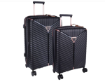 Cellini Allure Hardcase Large Travel Set -black - Ys Travel Bags