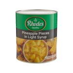 Rhodes Pineapple Pieces In Light Syrup - 3KG