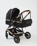 2 In 1 - Emerald Baby Compact Stroller Set - Black With Black Frames
