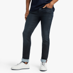 The Mens Dark Blue Semi Coated Super Skinny Denim Jeans