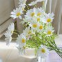 1PC Lifelike Daisy Bouquet - 5 Blooms Faux Chamomile & Dutch Chrysanthemum Flowers For Home Decor