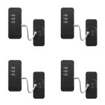 Kizzhisi Heavy Duty Combination Refrigerator Lock 4 Pack - Cabinet Locks Baby Proofing No Drilling Adhesive Fridge Locks For Fri