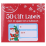 Pole Christmas Gift Labels Box Of 50