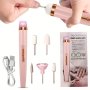 Portable MINI Electric Nail Files And Drill Kit Manicure Pedicure Tool With 6 Grinding Heads Ideal For Home And Salon Use