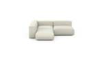 Three Module Corner Sofa - Linen - Platinum - 241CM X 199CM