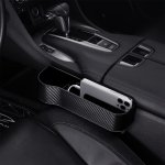 1PC Car Seat Gap Filler Organizer Multifunctional Car Seat Key Holder Passenger Driver Front Seat Side Storage Box With Cup Hold