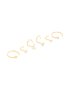 Goldair Gold Plated Surgical Steel Celestial Nose Studs & Rings 6-PACK