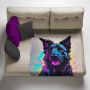 Neon Dog Light Weight Fleece Blanket By Nathan Pieterse