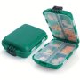 Portable Pill Organizer - Moisture-proof Travel Medication Case Waterproof Week Long Capsule Container Large Capacity For Various Pill Sizes Unscented