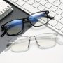 1PC Blue Light Blocking Glasses Clear Lens For Women & Men Reduce Eye Fatigue From Computer Tv Phone & Gaming Decorative Glasses