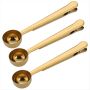 2 In 1 Coffee Spoon Coffee Powder Measuring Spoon With Sealing Clip Tea Mil