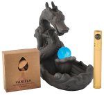 Orico Oco Life Ceramic Dragon Incense Burner With Incense Cones + Sticks