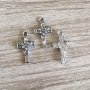 15PCS Carved Small Cross Pendant Vintage Alloy Cross Charms For Necklace Bracelet Making Diy Handmade Jewelry Accessories