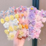 10PCS Adorable Flower Hair Clips - Perfect Hair Accessories For Girls Ideal Choice For Gifts For King's Day