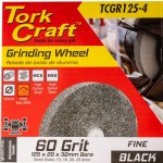 Tork Craft Grinding Wheel 125 X 20 X 32MM Bore Fine 60G Black