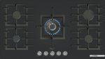 Bosch 90CM Series 6 Gas Hob - Black PPQ9B6I40M