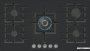 Bosch 90CM Series 6 Gas Hob - Black PPQ9B6I40M