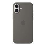 Apple Iphone 16 Plus Stone Grey Silicone Case With Magsafe Support