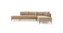 Vivica Chaise Right Sleeper Sofa - Velour Matt Beige / 289