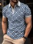 Men's Trendy Fashion Plaid Print Button Shirts Summer New Golf Trendy Fashion Sports Shirts