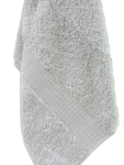 Zero Twist Luxury Bordered Hand Towel Light Grey