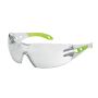 Uvex Pheos S Clear Safety Eyewear White / Lime Frame
