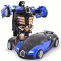 One-key Transforming Car Toys Automatic Transforming Robot Plastic Model Car Christmas Halloween Gifts Christmas Halloween Thanksgiving Day Gift Easter Gift