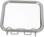 Wall-mounted Fog Makeup Mirror With Hooks Stylish Shaving Vanity Mirror