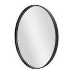 Classic Black Round Mirror - 100CM Dia