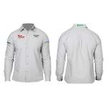 Tork Craft Vermont Ladies Cotton Long Sleeve Shirt Grey Small