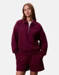Calvin Klein Archive Terry 1 4 Polo Sweatshirt - XL Purple