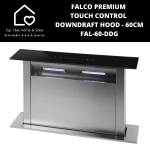 Falco Premium Touch Control Down Draft Extractor - 60CM FAL-60-DDG
