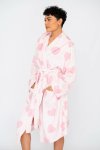 Senza Plush Huggle Hooded Soft Dressing Bathrobe Gown With Pockets & Belt For Women