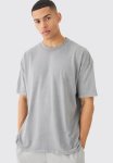 Oversized Monaco Graphic T-Shirt - Grey