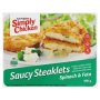 Simply Chicken Spinach & Feta Saucy Chicken Steaklets 400G