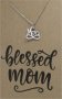 Crcs -stainless Steel Necklace On Card-blessed Mom